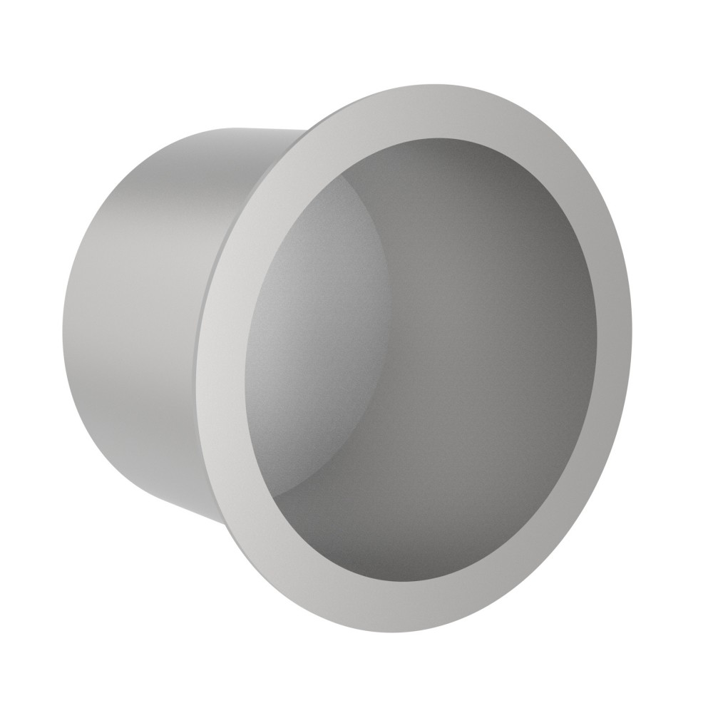 Stainless steel round toilet paper niche front design