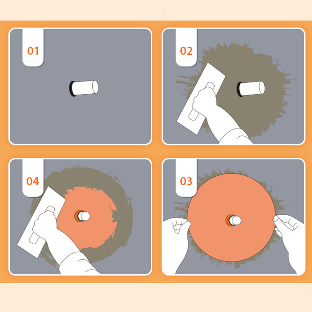 Technical diagram of shower valve waterproofing
